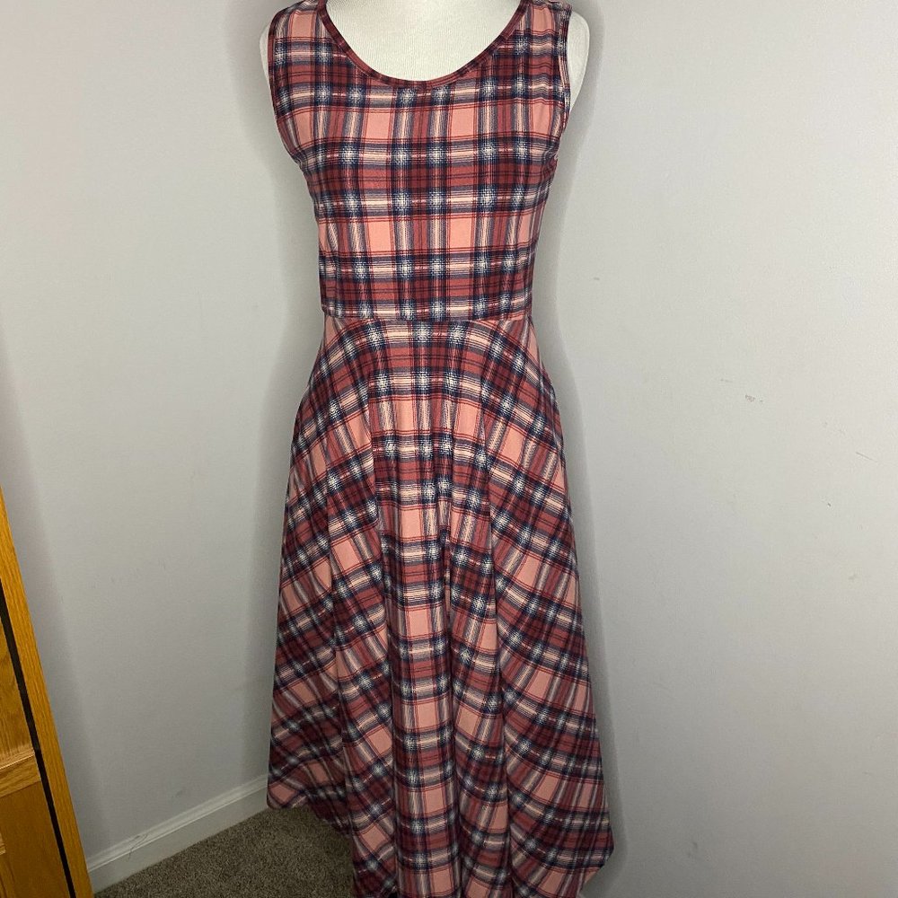 NWT Agnes & Dora Plaid Tank Dress